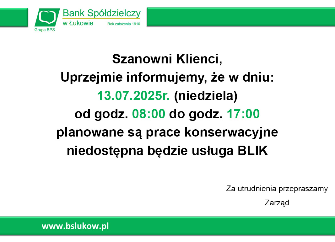 INFORMACJA 13 07 2025
