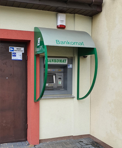 Centrala obraz przedstawia bankomat
